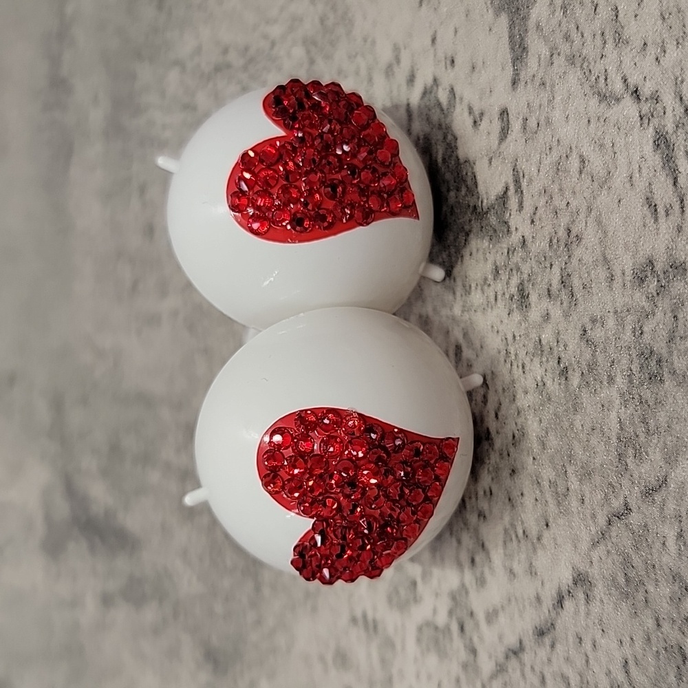 Custom Made Jeweled Heart Eyes to customize your own Kit Cat Klock Clock